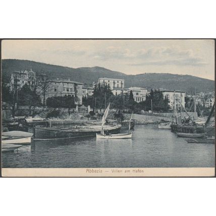 Villen am Hafen, Abbazia, 1908 - Dietrich AK