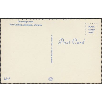 Port Carling, Muskoka, Ontario, c.1960s - Canadian Post Card Co Postcard