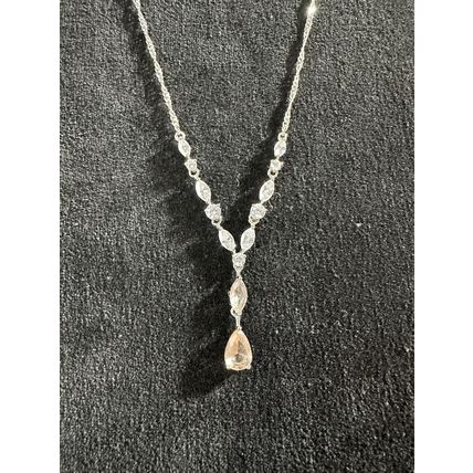 Bomb Party Necklace RBP Rhodium Plated 18" Stylish Chic Revealed