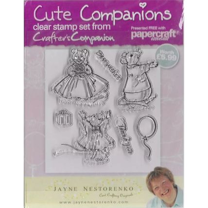 Cute Companions Stamp Set. Stamping Cardmaking Scrapbooking Crafts