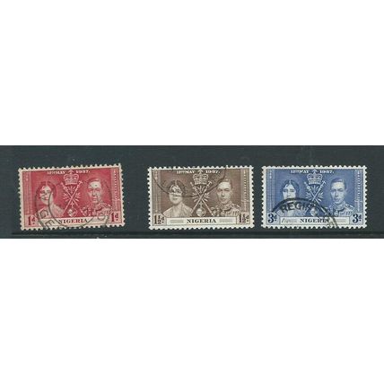 nigeria stamp nigeria coronation sg46 fu set vfu