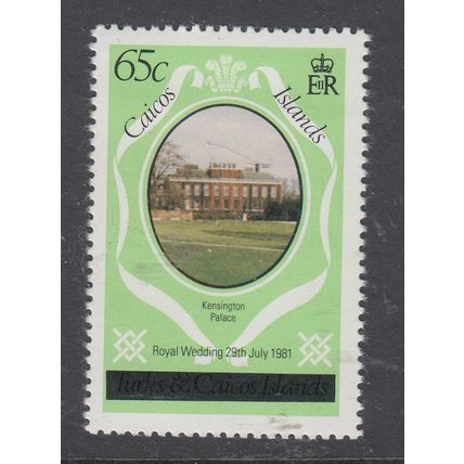 turks & Caicos islands 1981 Royal Wedding of Prince Charles and Lady Diana 65c..