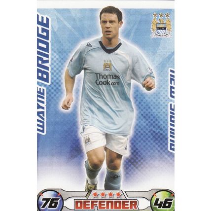 Match Attax Extra 2008/2009 Wayne Bridge New Signing Manchester City