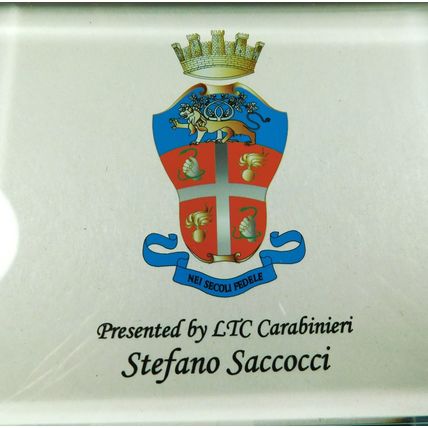 Lancashire Police National Intelligence Analyst Conference Glass Paperweight
