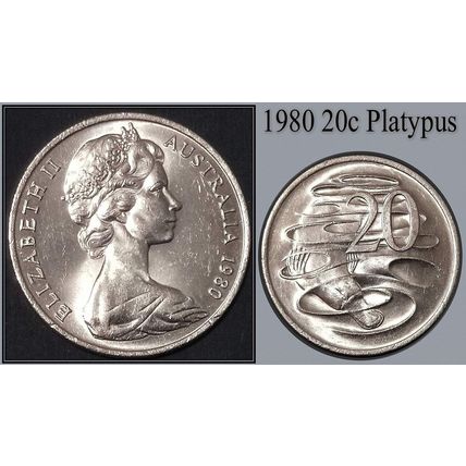 Australia 1980 20c Platypus - Circulated