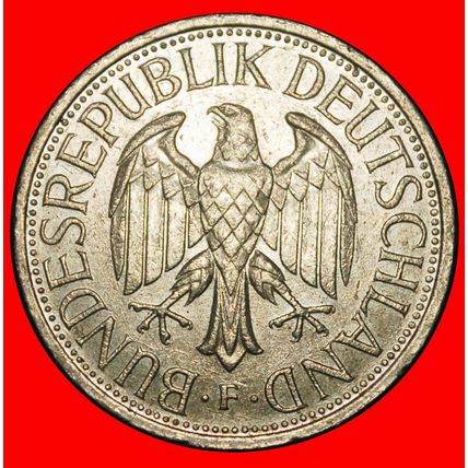 Ⰶ NOT COMMUNIST TYPE (1950-2001):GERMANY★1 MARK 1988F BADEN★LOW START★NO RESERVE