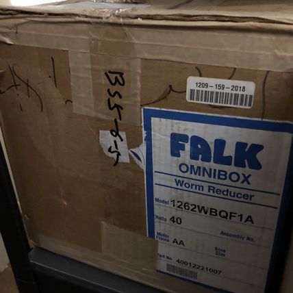 NEW FALK 1262WBQF1A OMNIBOX GEAR WORM REDUCER, 40:1 RATIO,5/8" SHAFT DIAMETER,BS