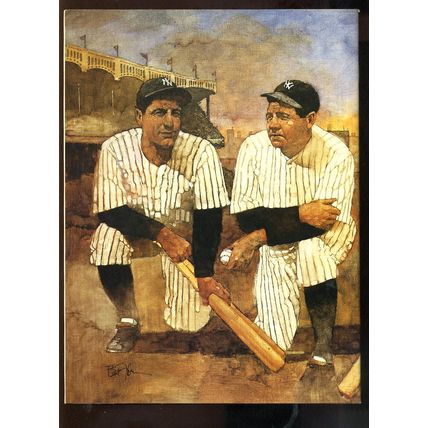 DiMaggio-Mantle-Ruth-Gehrig NY Yankees Greats Beckett BB Monthly #75 1991 EXC.