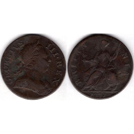 Great Britain. George III. Halfpenny/Token 1771. dy21070