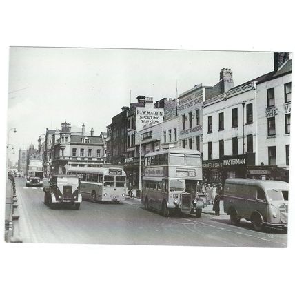 UK BUS 1955 BRISTOL KSW6B UNITED HIGH ST STOCTON 1994 INC. UK POST