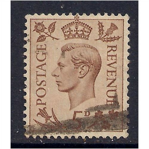 GB 1938 KGV1 5d Brown used stamp SG 469.(E467 )