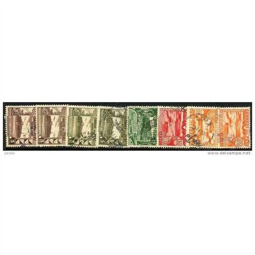 1938/1951 8 different values - #2052 fine used (o)