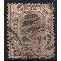 1876 SG141 2 1/2d Rosy-Mauve Plate 5 Good Used Check Letters "AI".