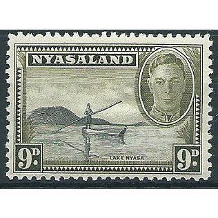 Nyasaland 1945 SG151 9d Black & Olive Mounted Mint ... .