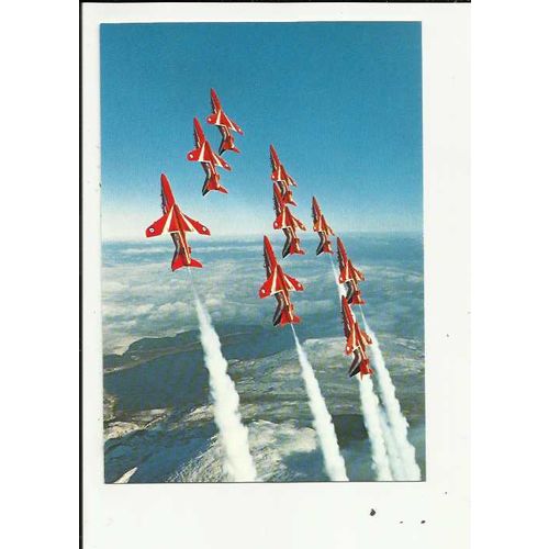 Aviation THE RED ARROWS Postcard by Skilton & Fry (367)