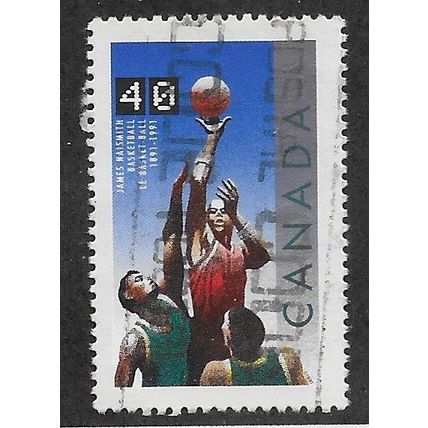 CAN 1991 40c 'BASKETBALL CENTENARY' FINE USED (EBID71-197)