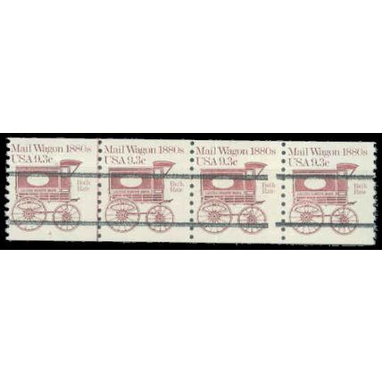 1903a 9.3c Mail Wagon Very Fine MNH DG Strip of 4 #4 1st Stamp Gap 2R G0199