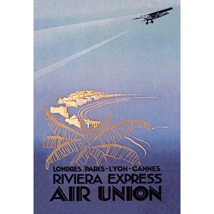Riviera Express Air Union 20 x 30 Poster