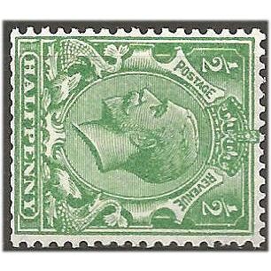 1924 SG418a 1/2d Green Wmk Block Cypher SIDEWAYS Unmounted Mint . .. .