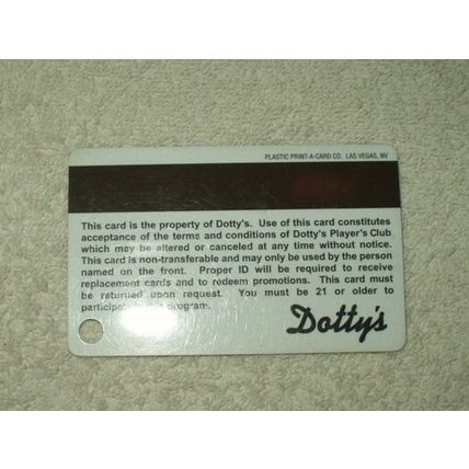 dotty's casino las vegas, nevada players card