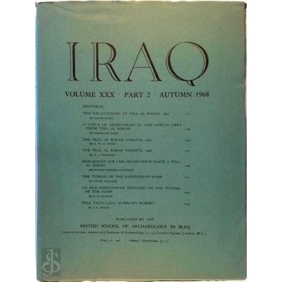 Iraq. Publication by the British School of Archeology in Iraq. Volume Xxx. Part
