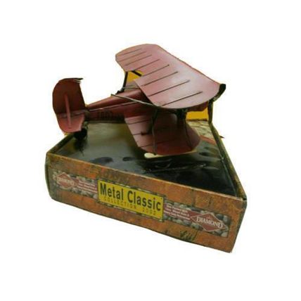 Vintage Airplane Red Metal Classic Collection 2000=02 Sherwood Brand Diamond