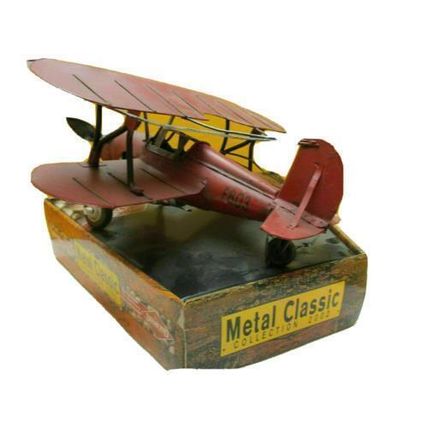Vintage Airplane Red Metal Classic Collection 2000=02 Sherwood Brand Diamond