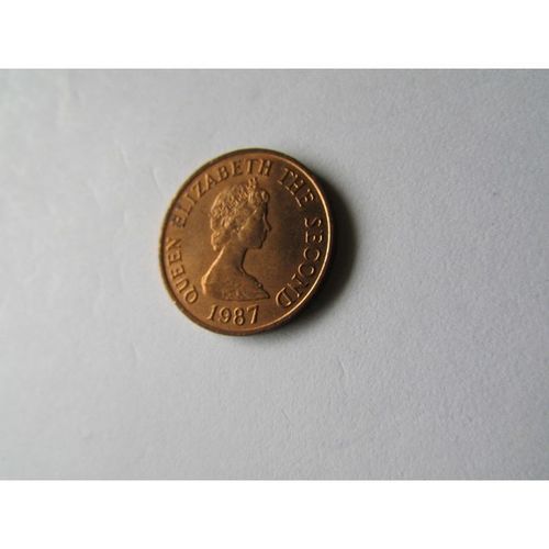 1987 QUEEN ELIZABETH II BAILIWICK OF JERSEY ONE PENNY FREE POST. AX