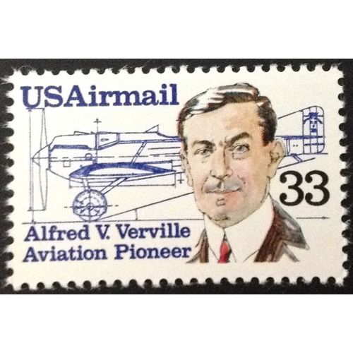 US Stamp #C113 mint: 1985 Airmail 33c Alfred V Verville - MNH