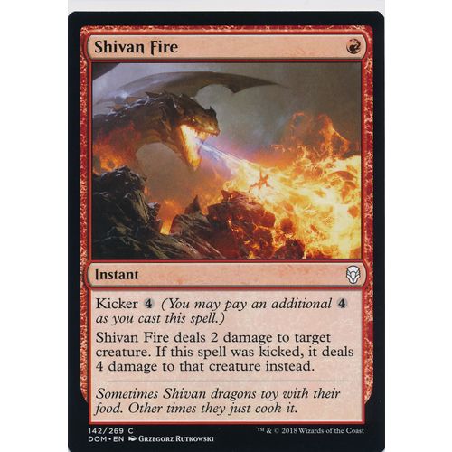 Magic the Gathering MTG Dominaria 142/269 Shivan Fire