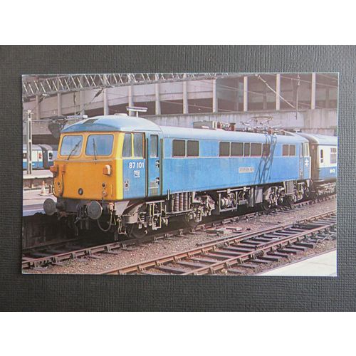 Dawlish Warren No.36 87101 'Stephenson' at Birmingham New St 1978 Postcard