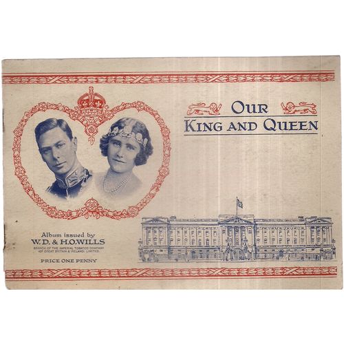 OUR KING AND QUEEN, GEORGE VI album of cigarette cards by W.D. & H.O. Wills 1937