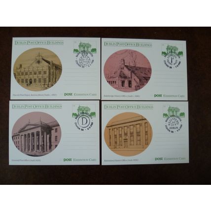 Ireland 1988 Stampa Irish Philatelic Exhibition postcards Dublin PO Buildings