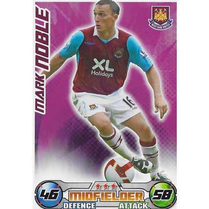 Topps Match Attax 2008/09 Cards: West Ham United - Midfielder, Noble