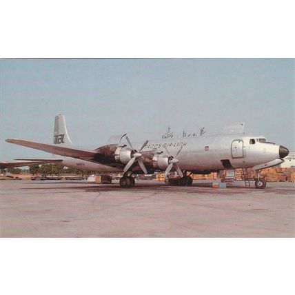 Trans Air Link Douglas DC7 CF Civil Aviation Postcard (A18903)