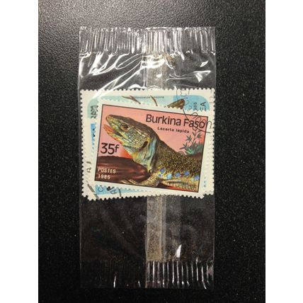 Burkina Faso Lizard & 2 unidentified animal stamps collection Sealed 3 pcs