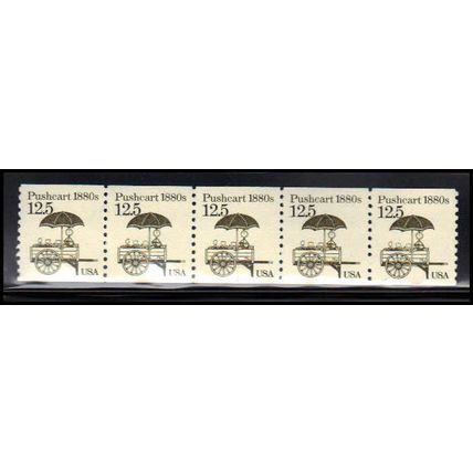 2133 12.5c Pushcart Very Fine MNH Dry Gum PNC 1/5 X2167