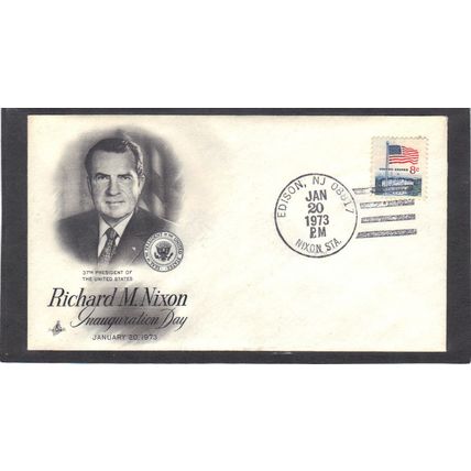 Event Nixon Inauguration 1338F 8c Flag (Cachet-U/A) CV01007
