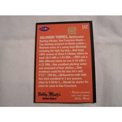 Salomon Torres 1993 Lime Rock Winter League GOLD NO. 147