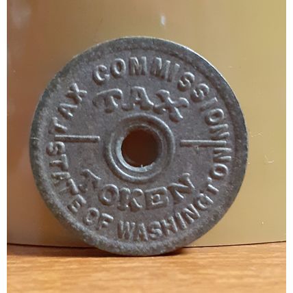 Tax Commission Laws of 1941 14 Cents or Less State of Washington USA Token Coin