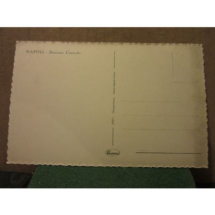 STAZIONS CENTRALE, NAPOLI, NAPLES, ITALY unused postcard