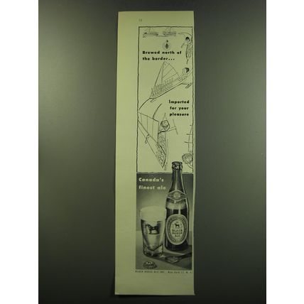 1949 Black Horse Ale Advertisement - Brewed north of the border