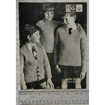 1968 Bellmans No. 1087 sweaters & cardigans for boys and girls, DK