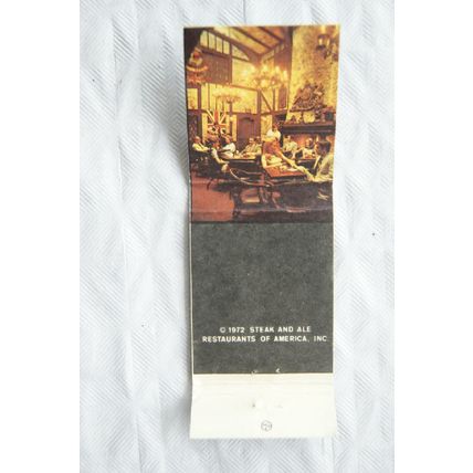 Matchbook cover Steak & Ale Restaurant - Jolly Ox Restaurants