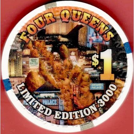 Four Queens. $1 Casino Chip. Las Vegas, NV. October 2000. B96.