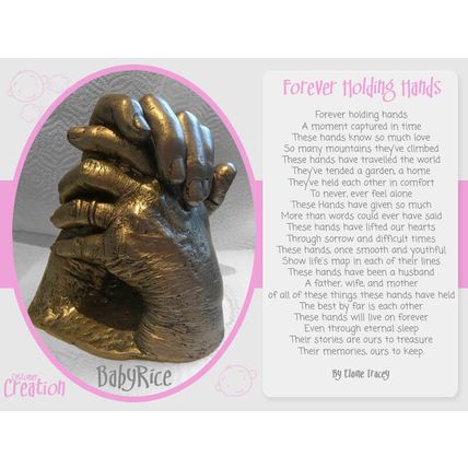 Holding Hands Casting Kit Couple Hand Cast Plaster Mould Mold Valentines Gift