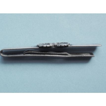 John Lauritzen ( Denmark ) Early Silver Scallop Clam Shell Tie Clip 1950’s