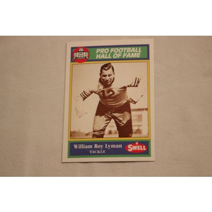 William Roy "Link" Lyman 1990 Swell Pro Football Hall of Fame NO. 120