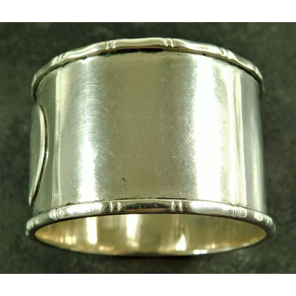 Antique Tuck Chang Chinese Hallmarked Solid Silver Serviette Napkin Ring