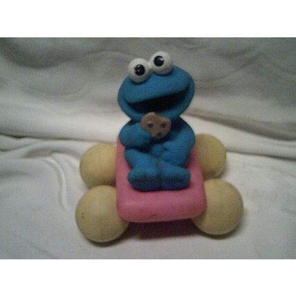 Sesame Street Cookie Monster on wheels vinyl